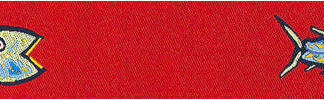 Patterned Leather Tab, Hurricane Flags,Special Order, YOUTH SIZING