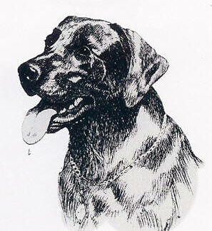 Richard E. Bishop Sporting Dogs Decanter, Lab