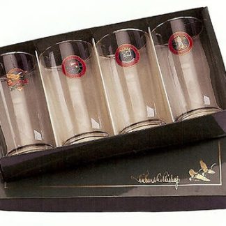 Stemless Wine Glasses, Set of Four Scottish Golf Glasses,ST ANDREWS