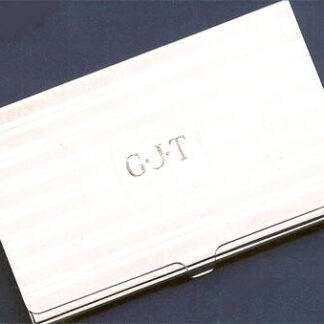 Polished Sterling Silver Plain Finish Business Card Case
