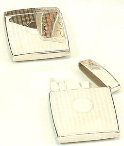 Dann Private Stock Stainless Steel Collar Stays, Stainless Steel Case