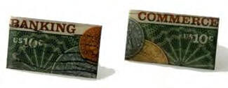 CPA Vintage Stamps Cuff Links