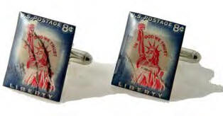 Bobby Jones Vintage Stamps Cuff Links