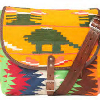 Will Messenger Bag, Yokai Dhurrie,Pastel Colors