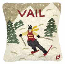 Canadian Friends Handmade Hooked Pillow